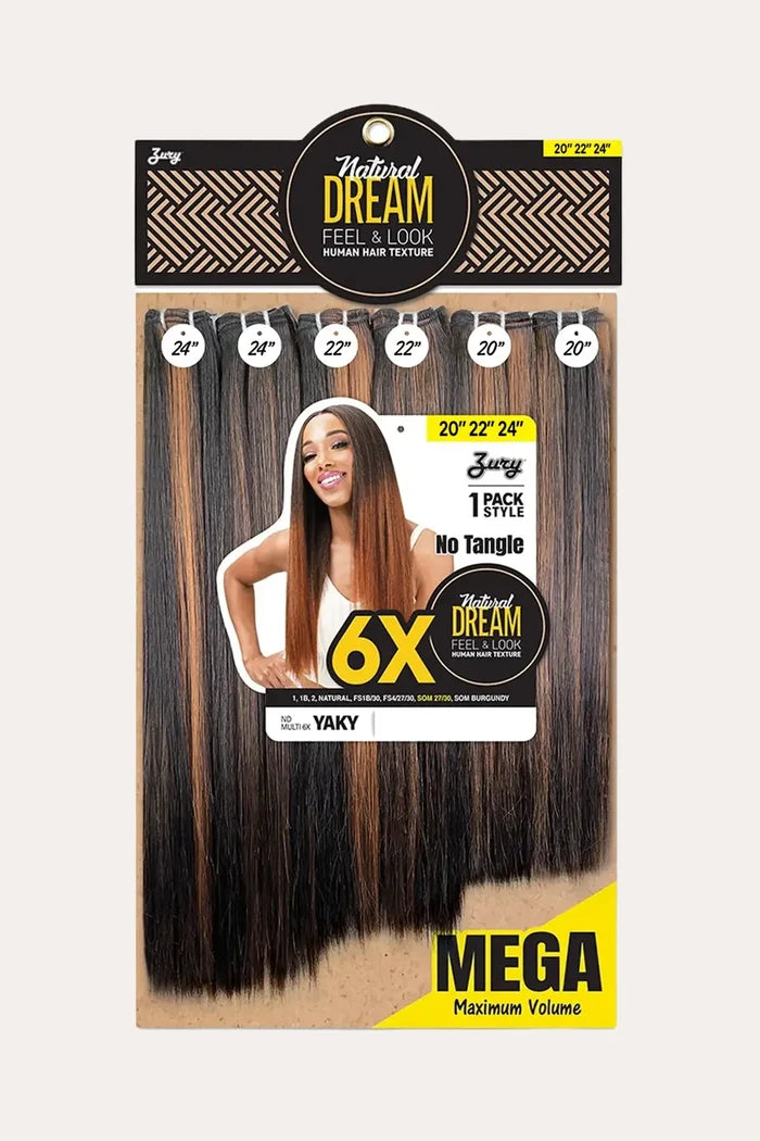 ZURY NATURAL DREAM HAIR WEAVE 6X - YAKY 202224