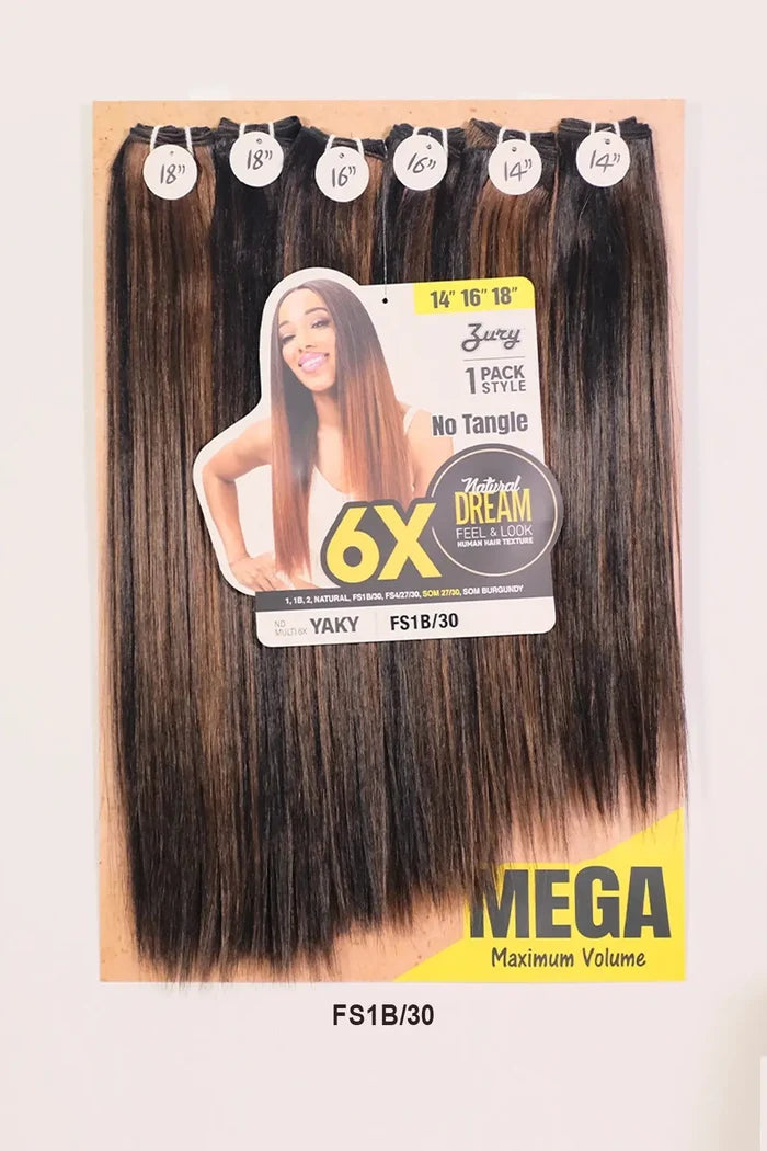 ZURY NATURAL DREAM HAIR WEAVE 6X - YAKY 202224