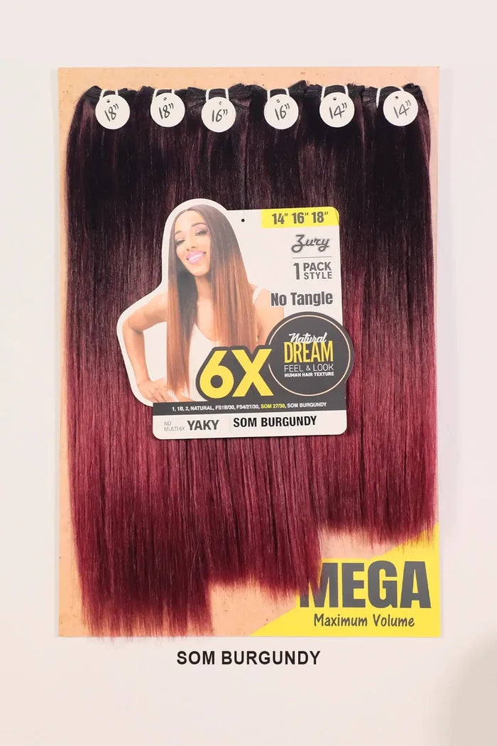 ZURY NATURAL DREAM HAIR WEAVE 6X - YAKY 202224